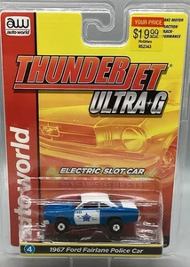 Auto World Thunderjet R34 67 Ford Fairlane Police Car HO Scale Slot Car - Picture 1 of 4