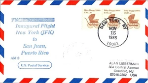 Trans World Airways (TWA) First Flight New York - San Juan Puerto Rico - 1985 - Picture 1 of 2