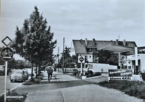 AK München Laim Lutzstrasse Tankstelle Aral 1960er - Picture 1 of 2