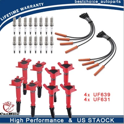 Paquete de bobinas de encendido de alto rendimiento de 8 piezas para Ford F150 F250 Super Duty 2011-2016 Foto 1 de 4