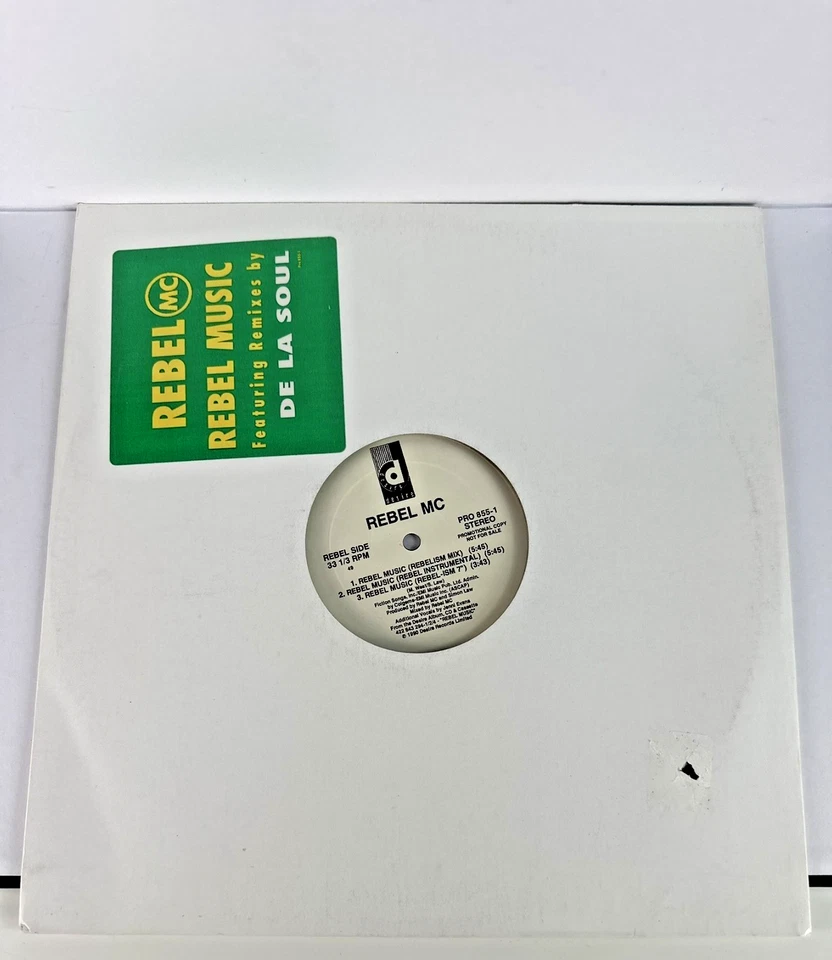 Rebel MC Rebel Music PROMO Single Vinyl 12" Rare Collectible EX Condition Foto 1 de 4