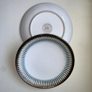 Laurie Gates Sunray White Blue Stoneware Lunch Plates 8 .75” Replacements - Picture 1 of 8