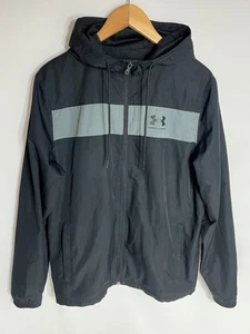 Under Armour Training Jacket Sportstyle Windbreaker | Men's | Black/Grey Medium - Picture 1 of 11