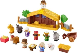 Fisher-Price Little People Toy Nativity Set with Music Lights and 18 Pieces - Picture 1 of 6