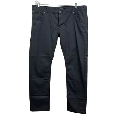 Pantalone chino uomo Gutteridge slim fit dritto bottoni mosca grigio asfalto taglia 54 - Immagine 1 di 4