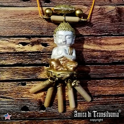 Buddhist Necklace Talisman Little Buddha Magical Amulet Pendant Jewelry Tibetan - Image 1 of 4