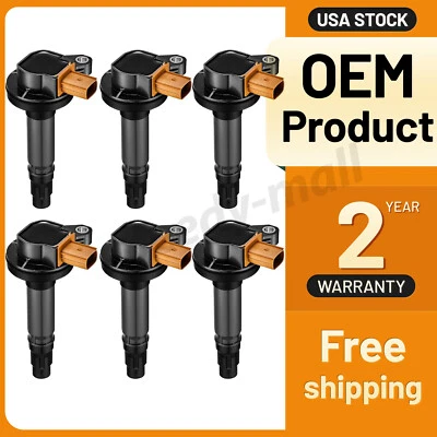 Set of 6 Ignition Coils Pack UF646 DG549 For 2015-2020 Ford Transit-250 3.5L V6 - Image 1 of 4