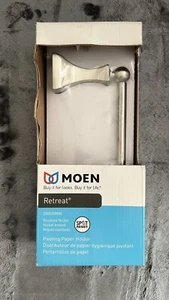 MOEN Retreat Pivoting Toilet Paper Holder Spot Resist Brushed Nickel DN8308BN - Picture 1 of 5
