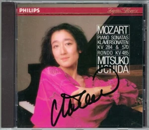 Mitsuko UCHIDA Signed MOZART Piano Sonata K.284 570 Rondo K485 CD Klaviersonate - Picture 1 of 1