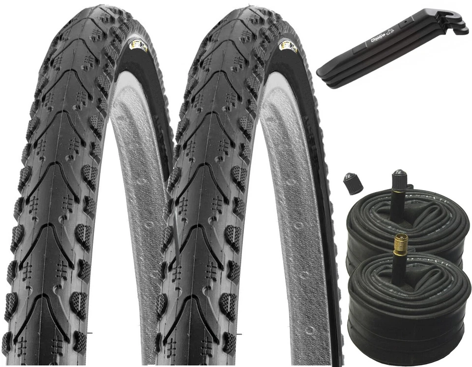 2 X PANNENSICHERER FAHRRADREIFEN Kenda 26x1.95 50-559 K-Shield + 2x Schlauch AV - Bild 1 von 1