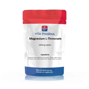 Magnesium L-Threonate 1000mg tablets, COGNITIVE FUNCTION, SLEEP, STRESS - Picture 1 of 2