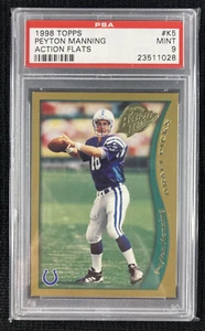 1998 Topps Action Flats PEYTON MANNING Colts HOF RC # K5 Rookie Card PSA 9 - Picture 1 of 2