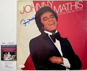 Johnny Mathis Signed Hold Me, Thrill Me, Kiss Me Vinyl Record Autograph JSA COA - Picture 1 of 2