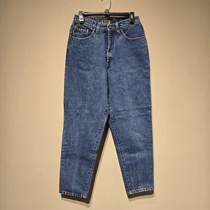 Jeans Express Vintage Lavado Medio Talla 9/10 Sin Elástico Relajado Cadera Pierna Cónica - Imagen 1 de 7