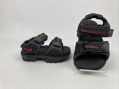 Nike ACG Toddler Boys 2C Medium Black / Red Sandals Synthetic 312905-061 Cute - Image 1 of 4