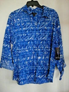 Ladies  Blouse  Blue Jay Floral Size Large Erika - Picture 1 of 2