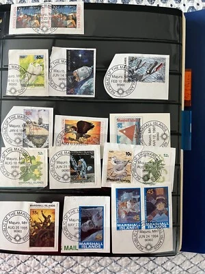 Colección de estampillas de las Islas Marshall con páginas blancas As envío gratuito Foto 1 de 4