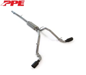 PPE Polished Dual Exit Cat-Back Exhaust w/Black Tips For 09-13 GM 1500 4.8L/5.3L - Picture 1 of 2