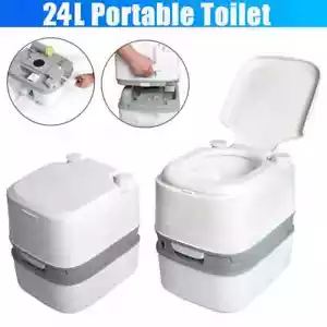 Campingtoilette WC Reisetoilette Mobile Chemietoilette tragbar Camping Reise 24L - Bild 1 von 15