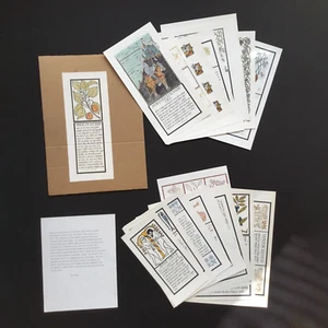 David Goines Alice Waters Recipes Suitable For Framing Incomplete Set of 17 - Picture 1 of 21