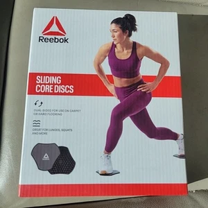 Core Sliding Discs REEBOK- Dual Sided Workout Sliders for Carpet & Hardwood NEW - Picture 1 of 2