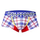 Soutong Men's  lattice underpants cotton boxer shorts 1pcs  XL Q1T94539