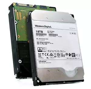 WD Ultrastar DC HC550 18TB SAS 12GB/s 3.5" HDD WUH721818AL5204 0F38353 - Picture 1 of 8