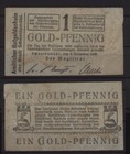 [18522] - GOLD-NOTGELD SCHNEIDEMÜHL (heute: Pila), Stadt, 1 Pf, 08.11.1923, Müll