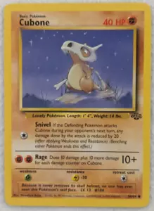 1999 Cubone #50 Jungle Regular Pokemon Card Common - Picture 1 of 7