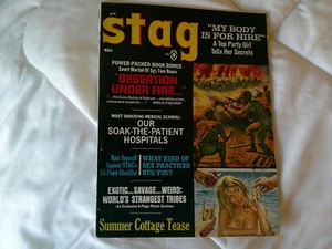 Vintage Stag Magazine April 1967 Action Adventure Vol. 18 No. 4 Strangest Tribes - Imagen 1 de 2