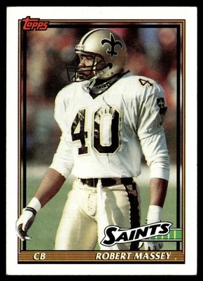 1991 Topps Robert Massey New Orleans Saints #314 - Image 1 of 2