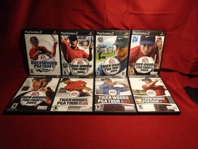 Tiger Woods PGA Tour 01 02 03 04 05 06 07 08 Bundle Lot Sony Playstation 2 PS2 - Image 1 of 4