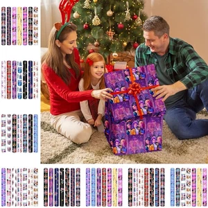 7 PCS Mix Christmas Wrapping Paper Roll Large Sheets Crafted Gift Wrap - Picture 1 of 20