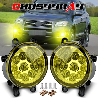 APTO PARA TOYOTA RAV4 2006 2007 2008 PAR PARACHOQUES DELANTERO LUZ ANTINIEBLA LENTE TRANSPARENTE Foto 1 de 4