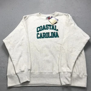 Coastal Carolina Chanticleers Sweatshirt Herren XL grau Champion Reverse Weave Neu mit Etikett - Bild 1 von 9