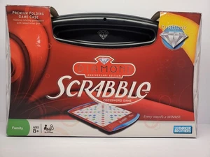 Scrabble Diamond Anniversary Edition Premium Folding Crossword Game Case 2008 - Picture 1 of 11