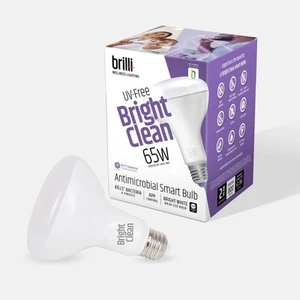 Brilli Antimicrobial LED Light Bulb UV-Free 65W Equivalent Dimmable - Picture 1 of 14