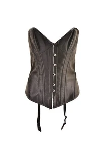 AGENT PROVOCATEUR Womens Corset Elegant Solid Satin Black Size S - Picture 1 of 4