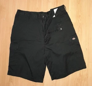 DICKIES REDHAWK CARGO UTILITY SHORTS BLACK W40 - Picture 1 of 4