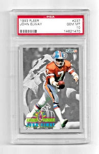 1993 FLEER FOOTBALL CARD #237 HOF JOHN ELWAY PSA 10 LOW POP AWARD WINNER BRONCOS - Picture 1 of 5