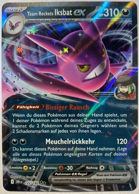 Pokemon Team Rockets Iksbat ex | Deutsch 122/182 Ewige Rivalen | Near Mint - Bild 1 von 2