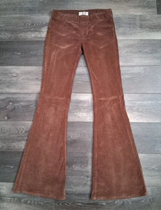 We The Free Twenty Seven Corduroy Flare Pants Stretch Brown Womans Size 27x32 - Picture 1 of 11