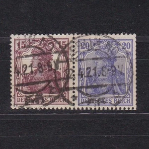 GERMANY 1920, Mi# W14, CV €45, Definitive combination from booklet, Used - Picture 1 of 2