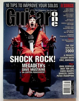 Guitar One Magazine February 2001 Megadeth Dave Mustaine Capitol Punishment - Image 1 of 2