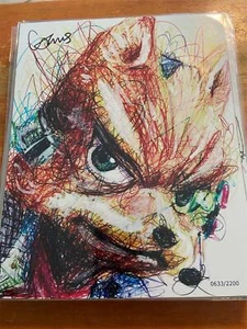 Star Fox Fan Art Print 8 x 10 Bam Gamer 0633/2200 W/COA Signed Cody James - Picture 1 of 5