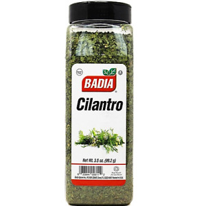 Badia Spices Cilantro Dried 3.5 Oz  Large plastic bottle - Free Shipping