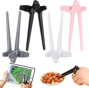 Snack Potato Chips Tongs 4Pcs Snack Finger Chopsticks Potato Chips Snack Clips - Picture 1 of 3