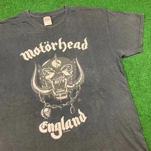 Vintage Motorhead Shirt Mens L Black 2005 England Metal Rock Band Music Logo Y2K - Picture 1 of 15