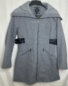 Women’s New York Yo Ki Light Gray Coat Size Large  - Picture 1 of 7