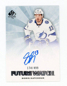 2021-22 UD SP Authentic Boris Katchouk Auto RC Future Watch Retro #/499 Rookie